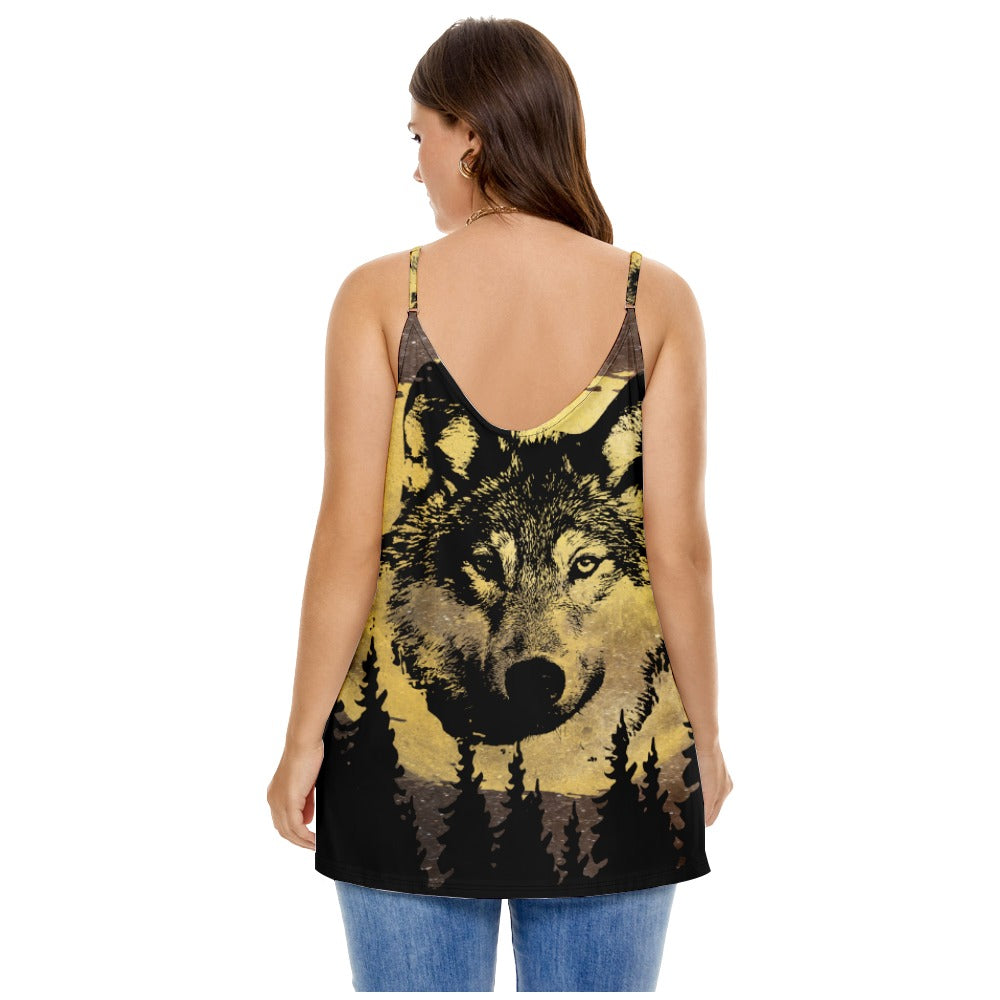 Night Wolf Loose Summer Top