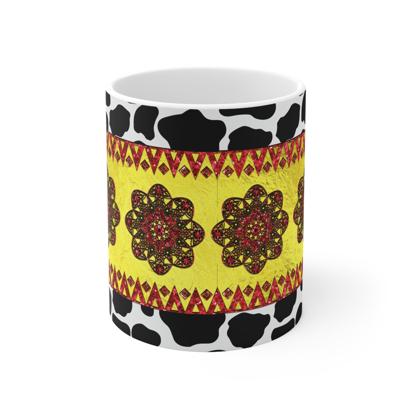 Western Animal Print Ceramic Mug 11oz