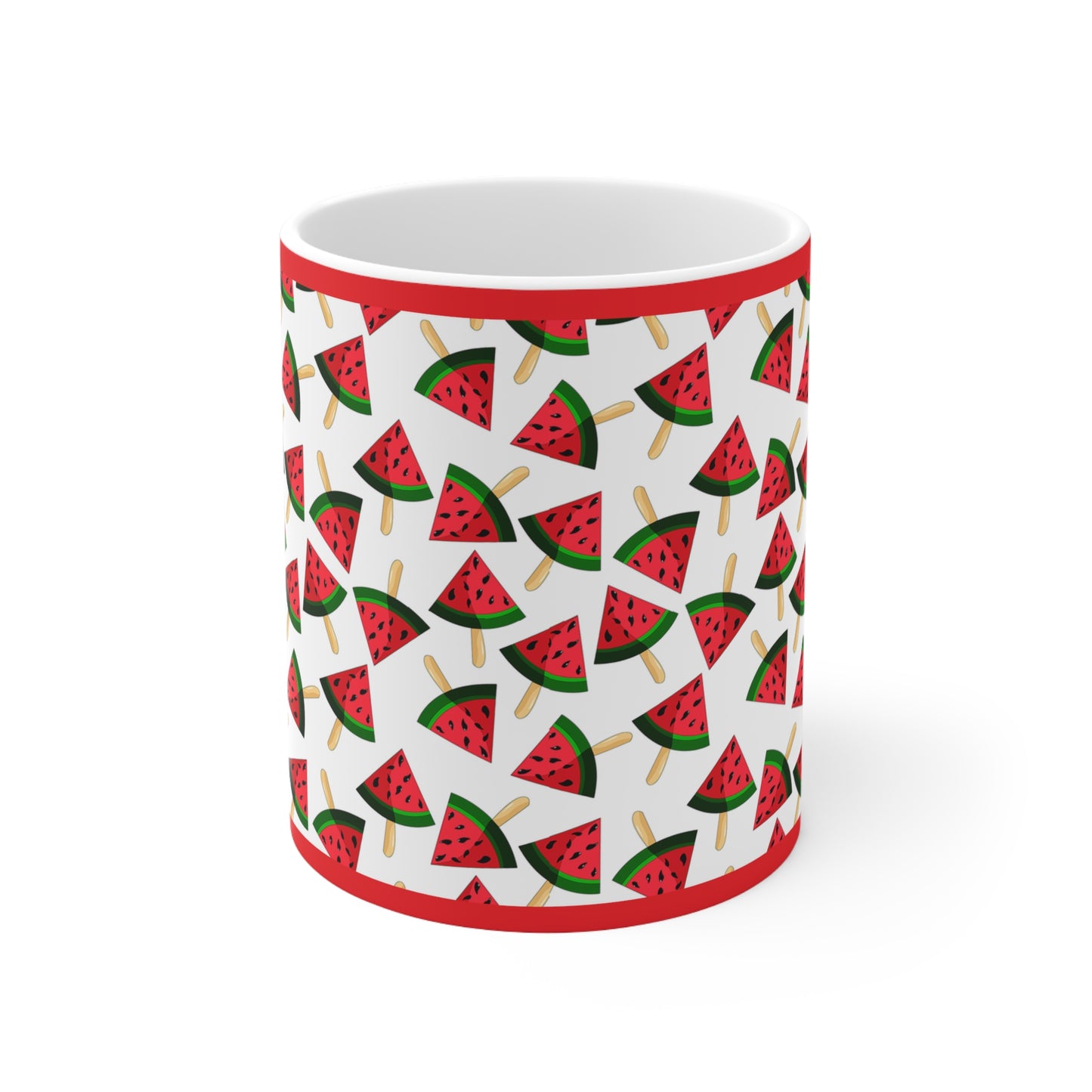 Watermelon On A Stick Ceramic Mug 11oz