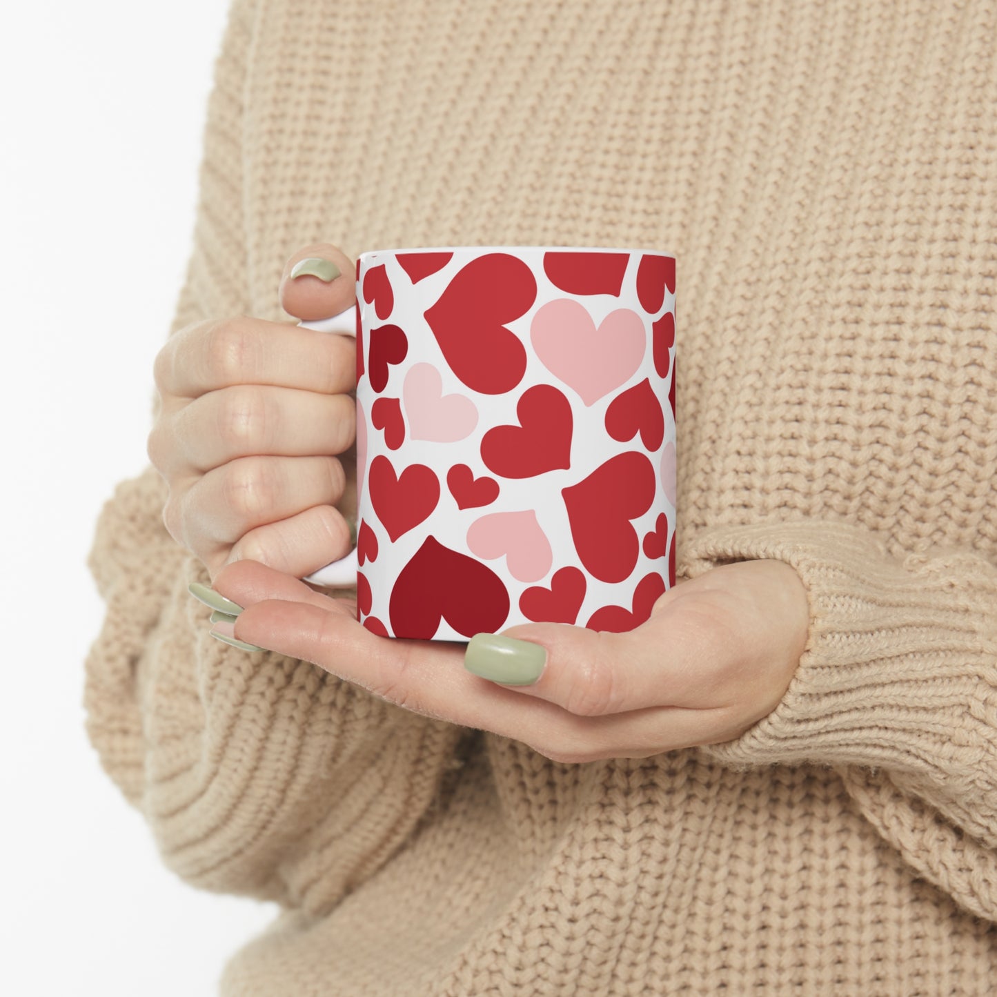 Hearts Ceramic Mug 11oz
