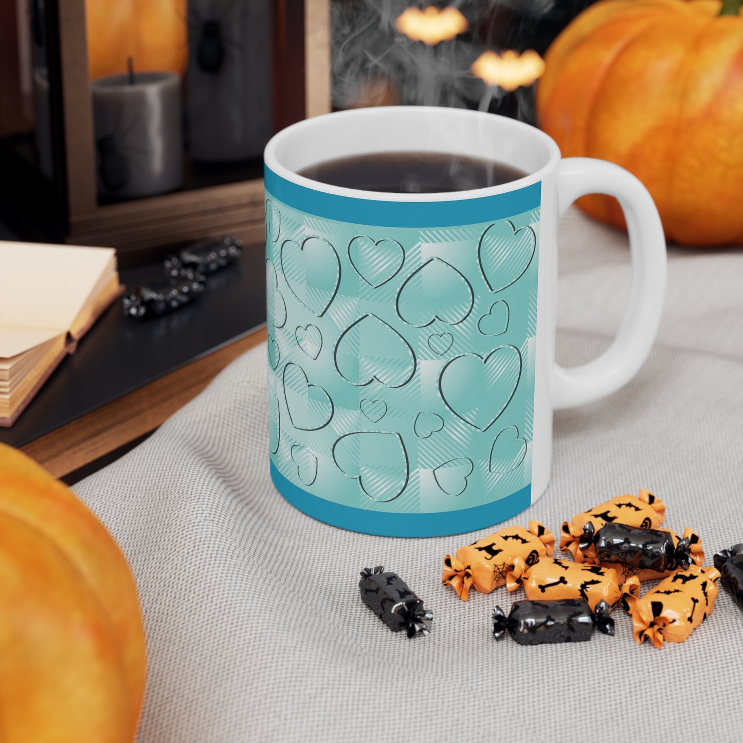 Blue Buffalo Plaid Ceramic Mug 11oz