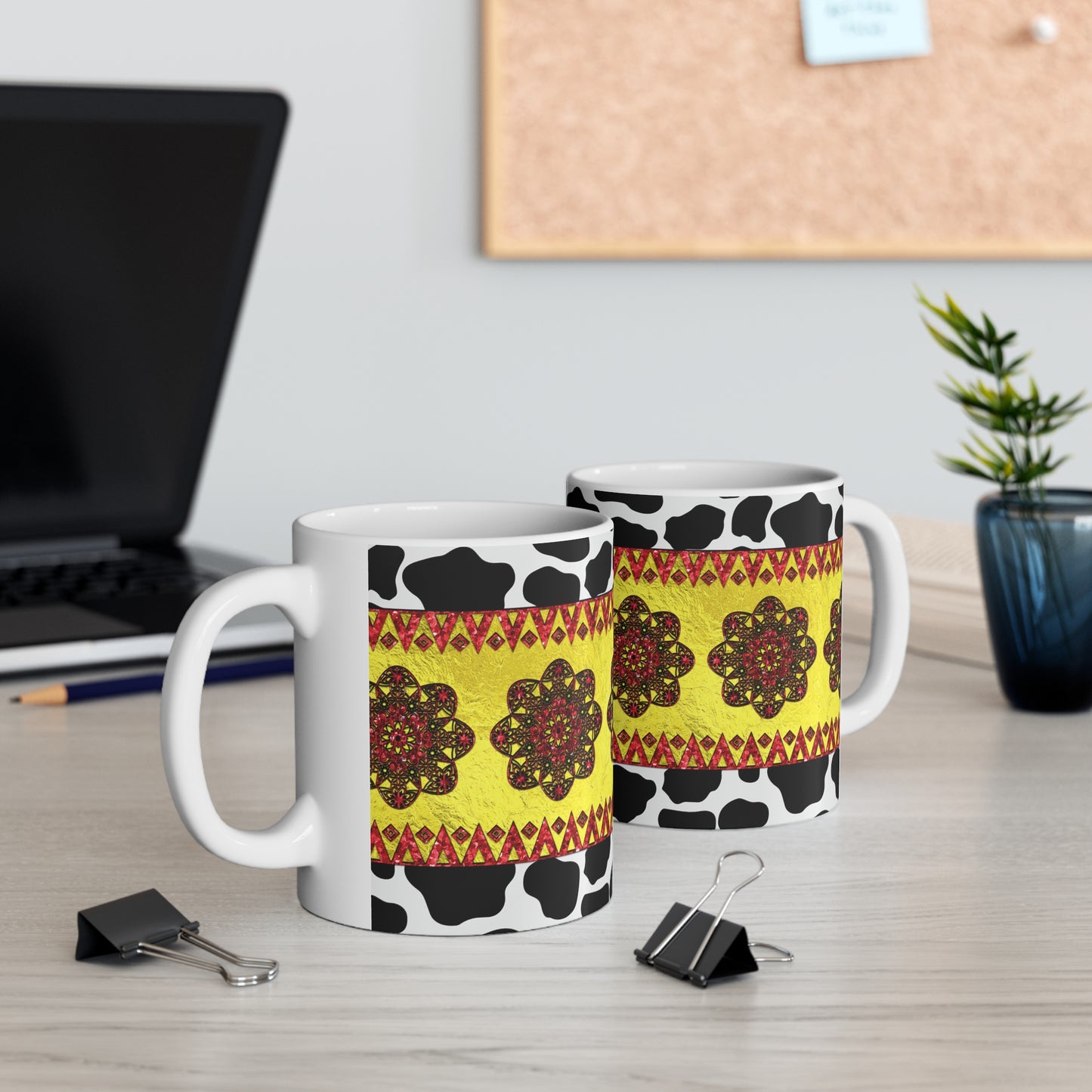 Western Animal Print Ceramic Mug 11oz