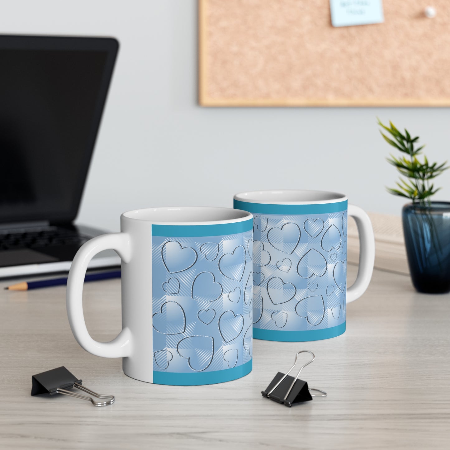 Blue Buffalo Hearts Ceramic Mug 11oz