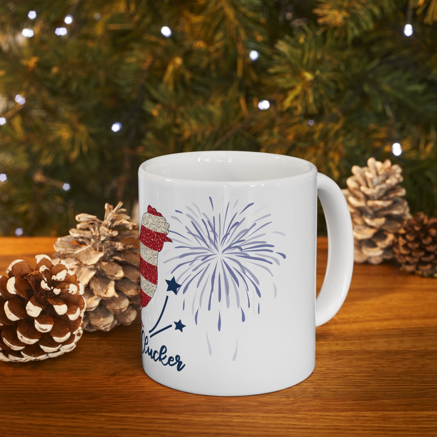 Patriotic Mother Clucker Ceramic Mug 11oz