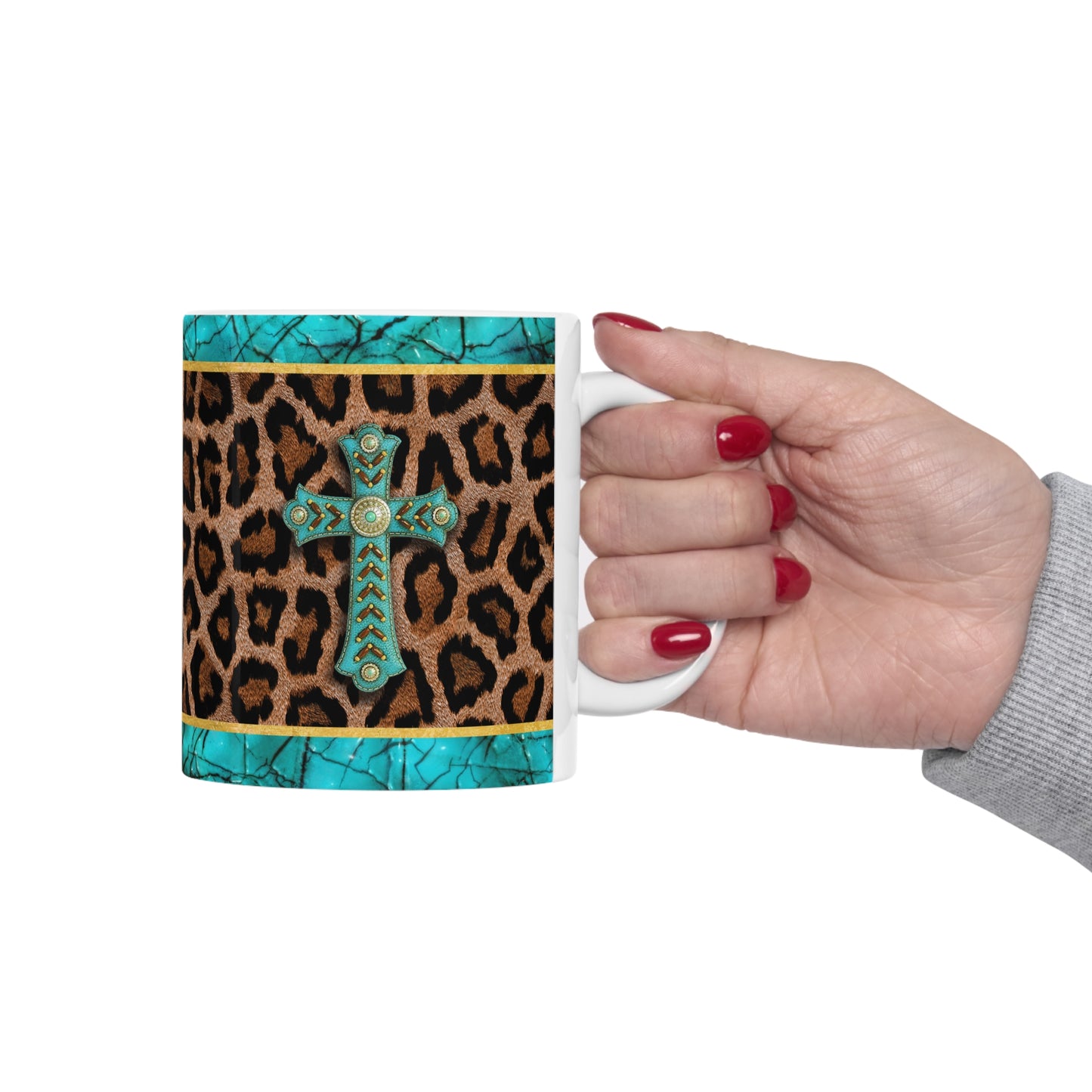Western Cross Ceramic Mug 11oz