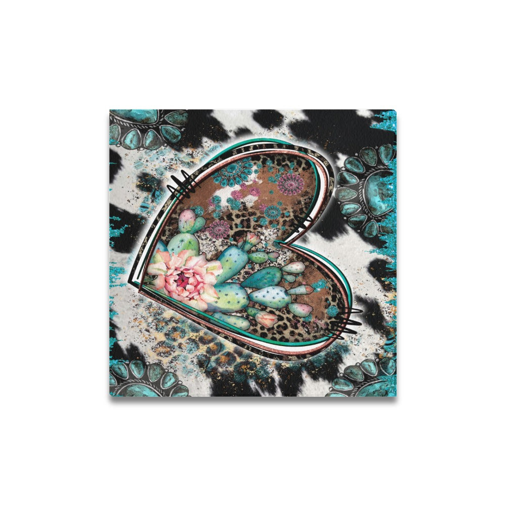 Western Heart Canvas Print