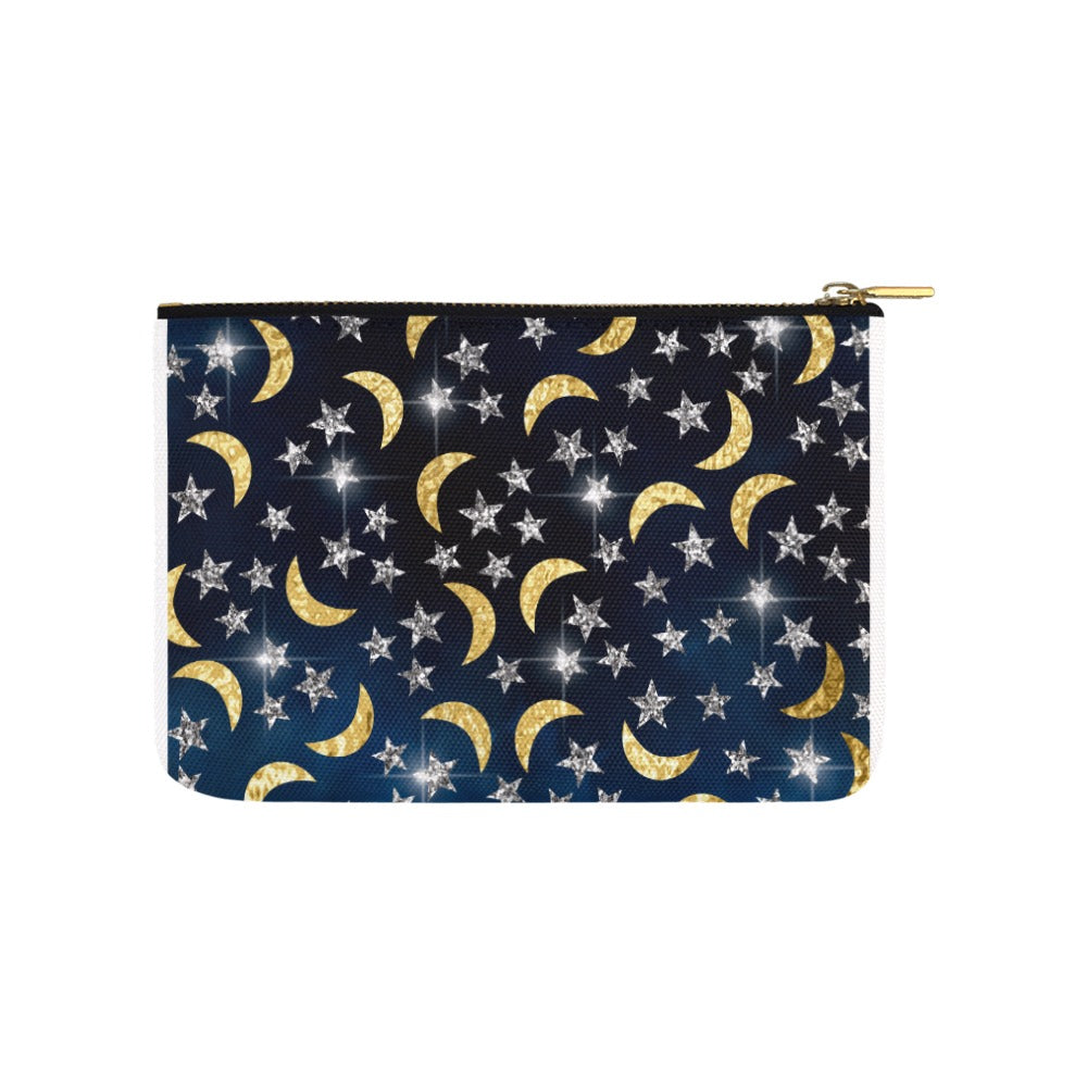 Moon and Stars Small Carry-All Pouch