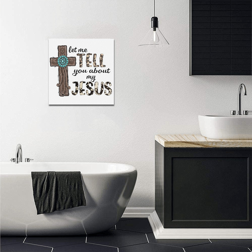 Tell You About Jesus Canvas Print