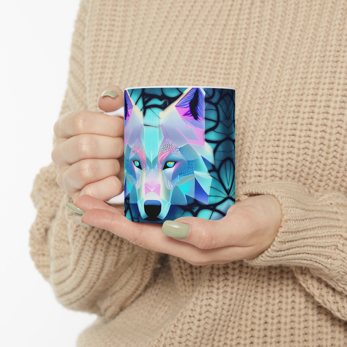 Wolf Ceramic Mug 11oz