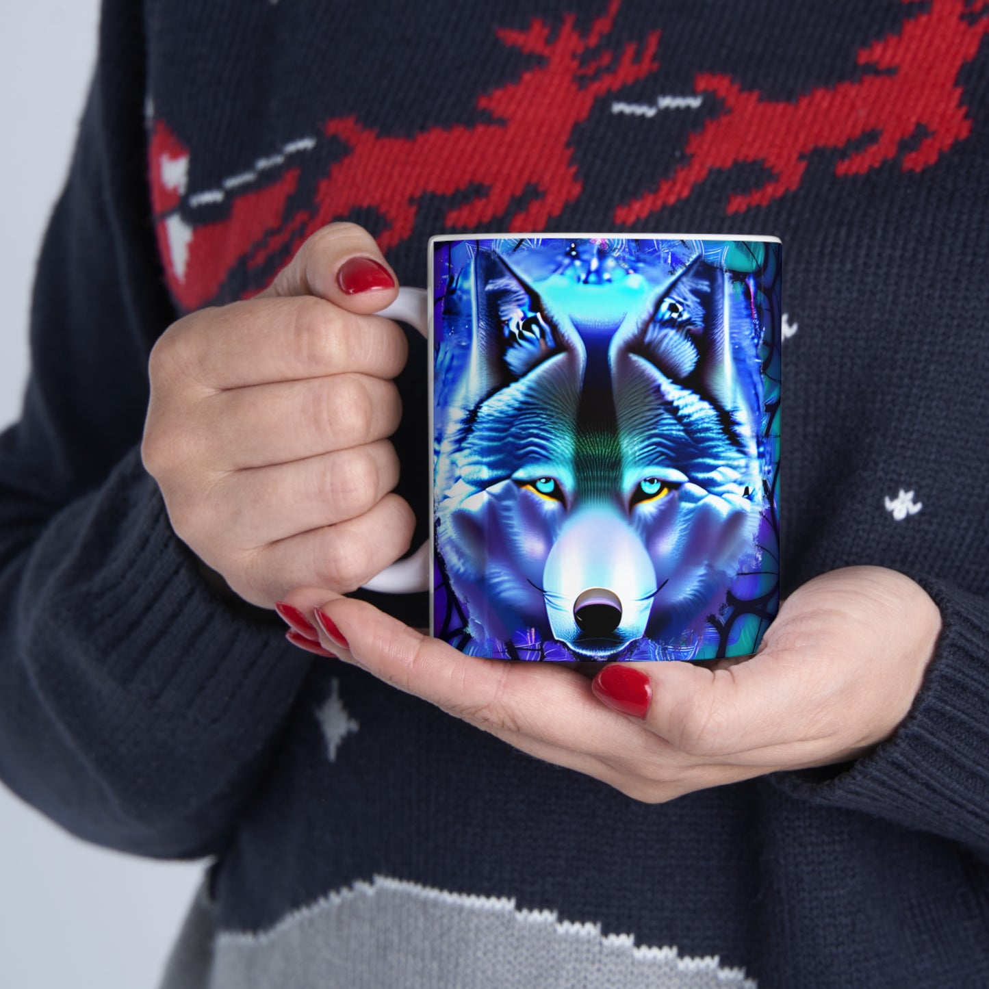 Wolf Ceramic Mug 11oz