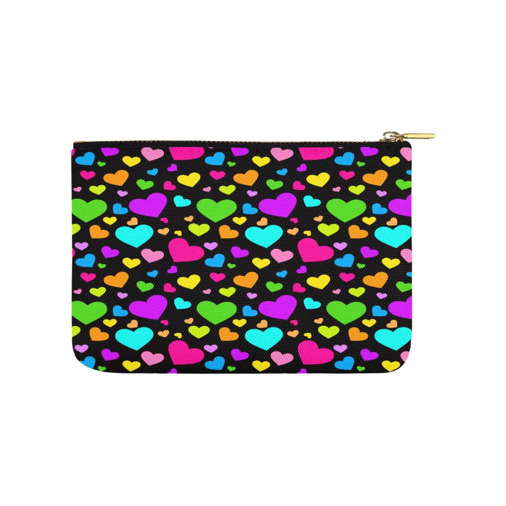 Hearts Small Carry-All Pouch