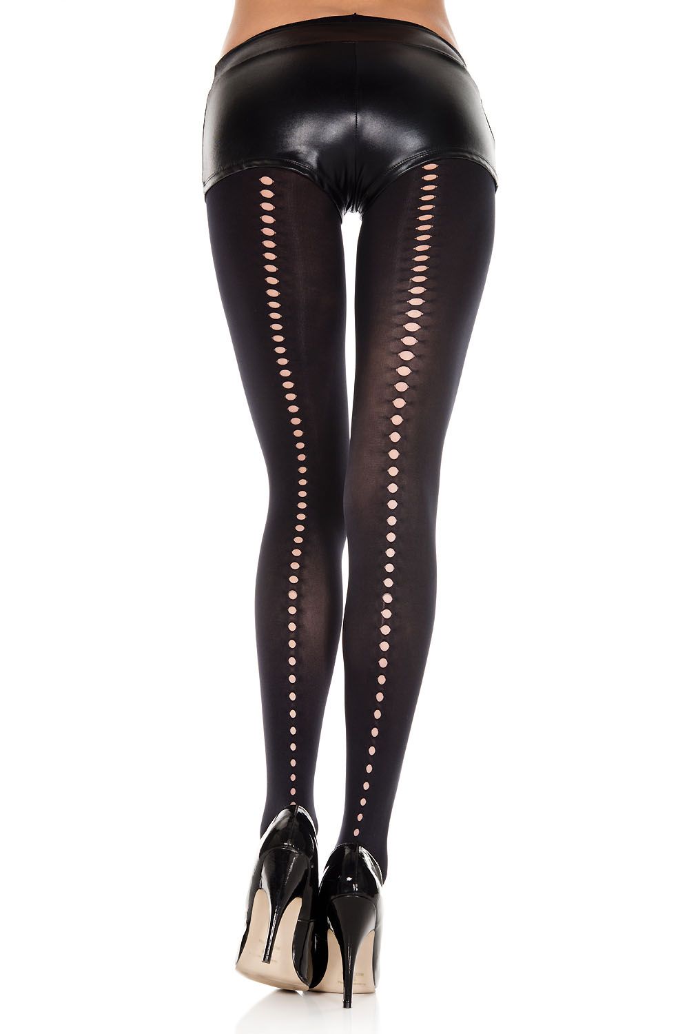 Small Cut Out Opaque Pantyhose