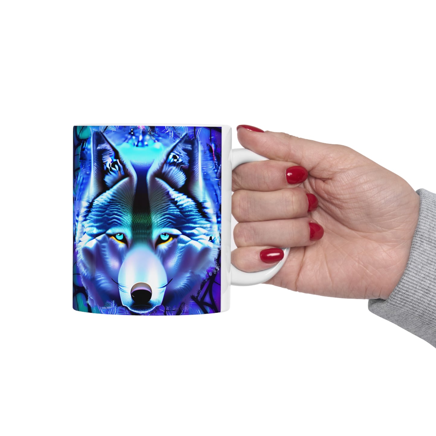 Wolf Ceramic Mug 11oz