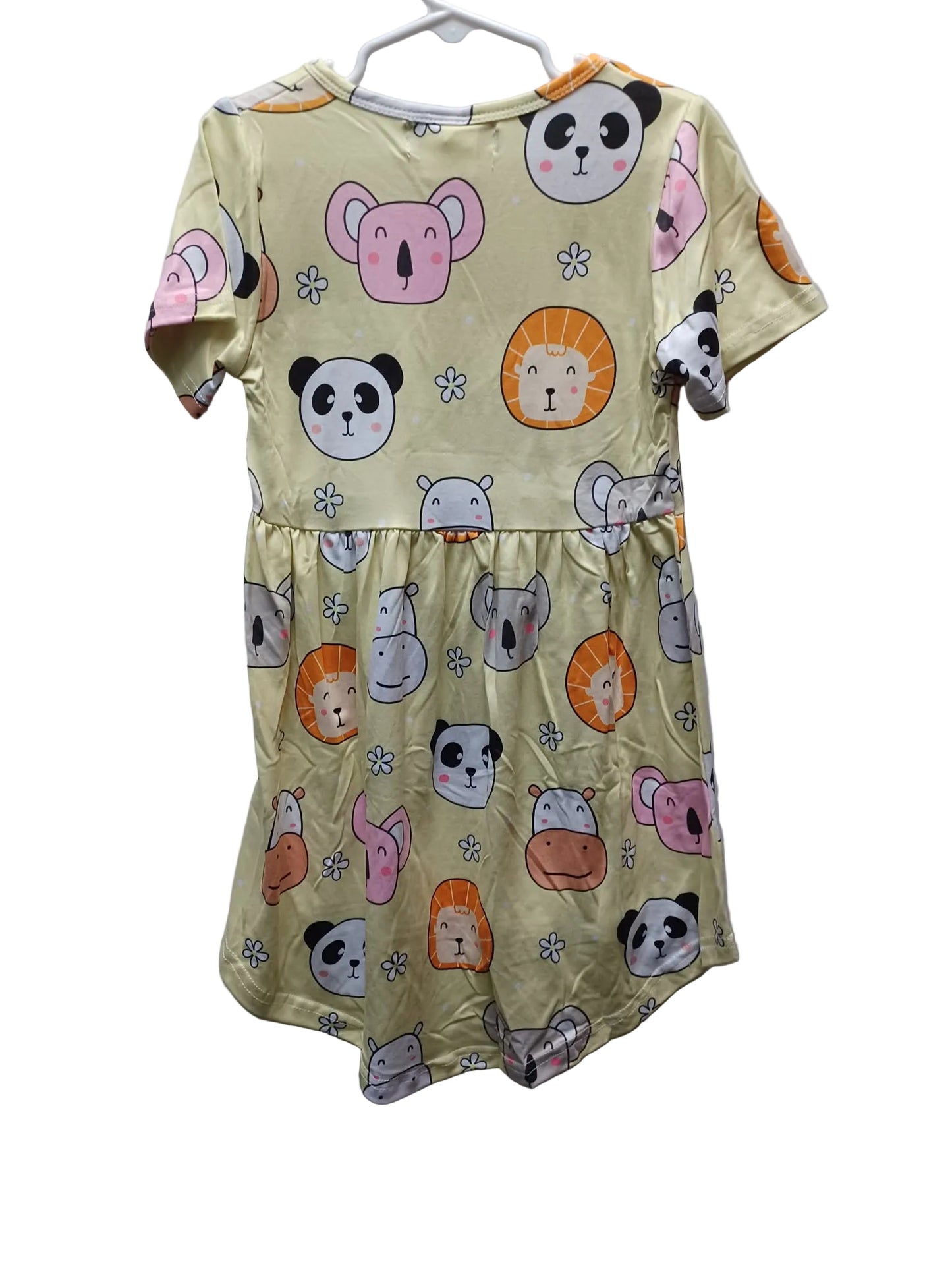 Little Jo Lemon Animal Print on Yellow Dress