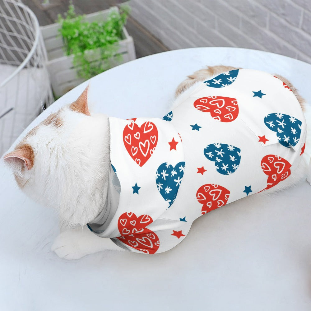Patriotic Kitty Pet Sweater