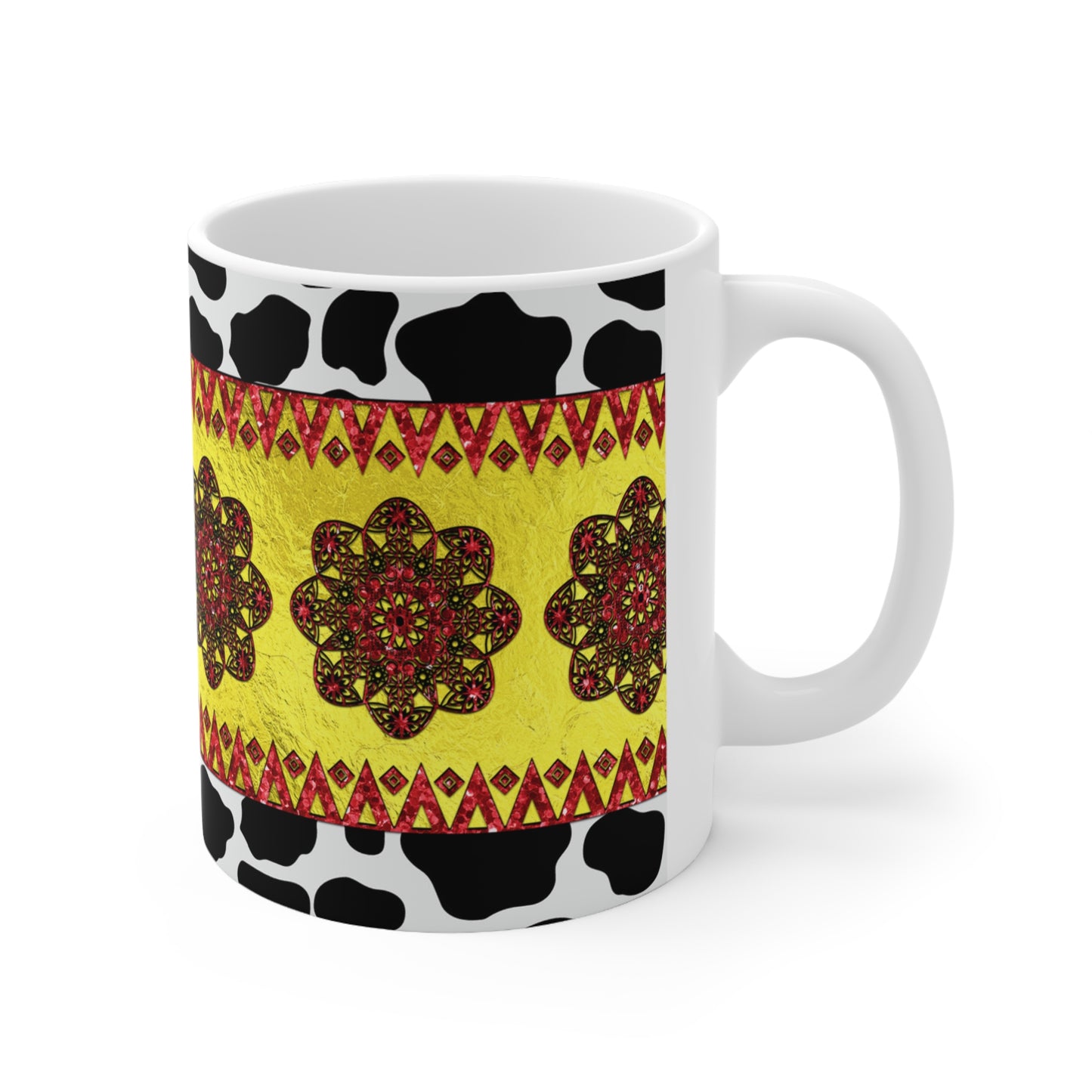Western Animal Print Ceramic Mug 11oz