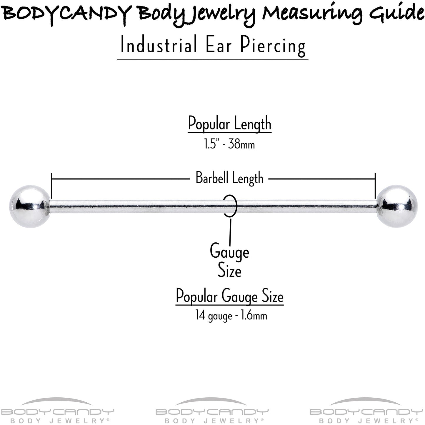 14G Good Witch Hat Glow the Dark Halloween Industrial Barbell 38mm