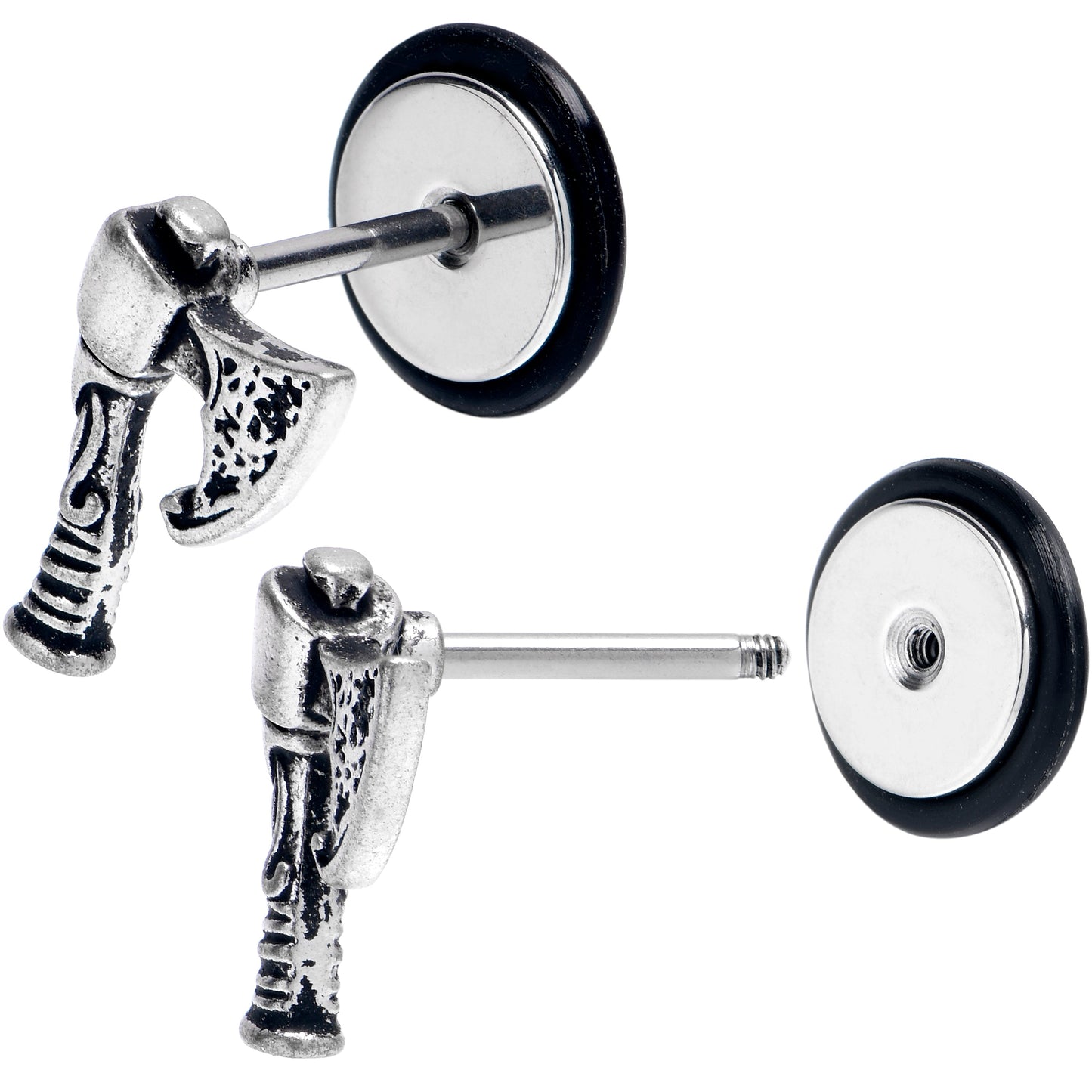 16G 5/16 Antique Axe Hatchet Cheater Plug Set