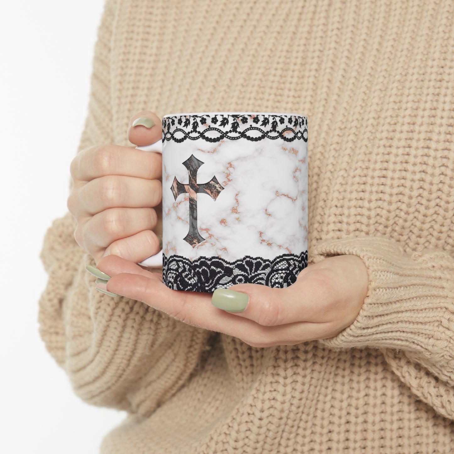 Cross Ceramic Mug 11oz
