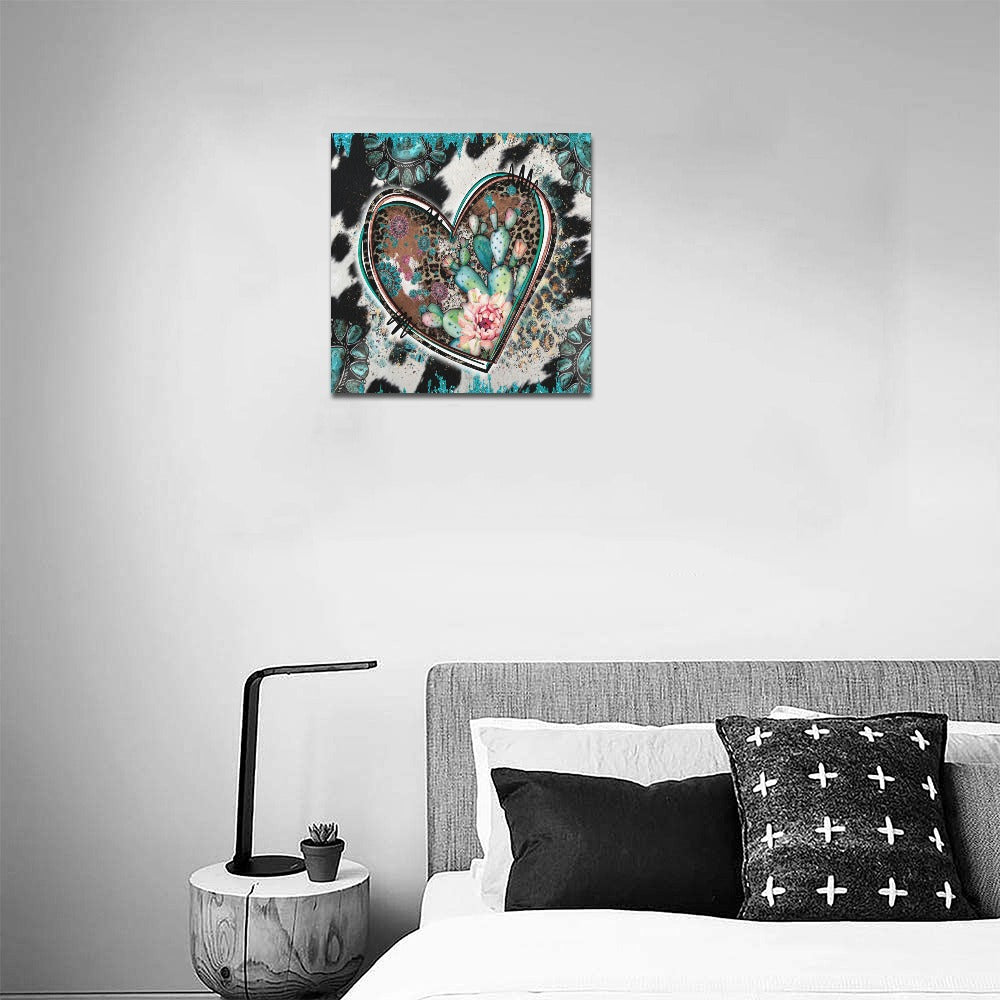 Western Heart Canvas Print