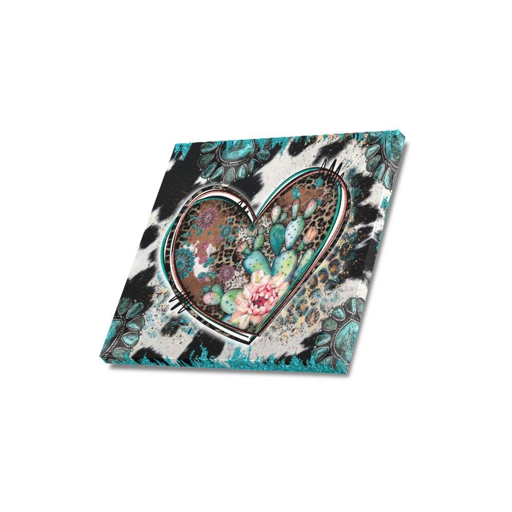 Western Heart Canvas Print