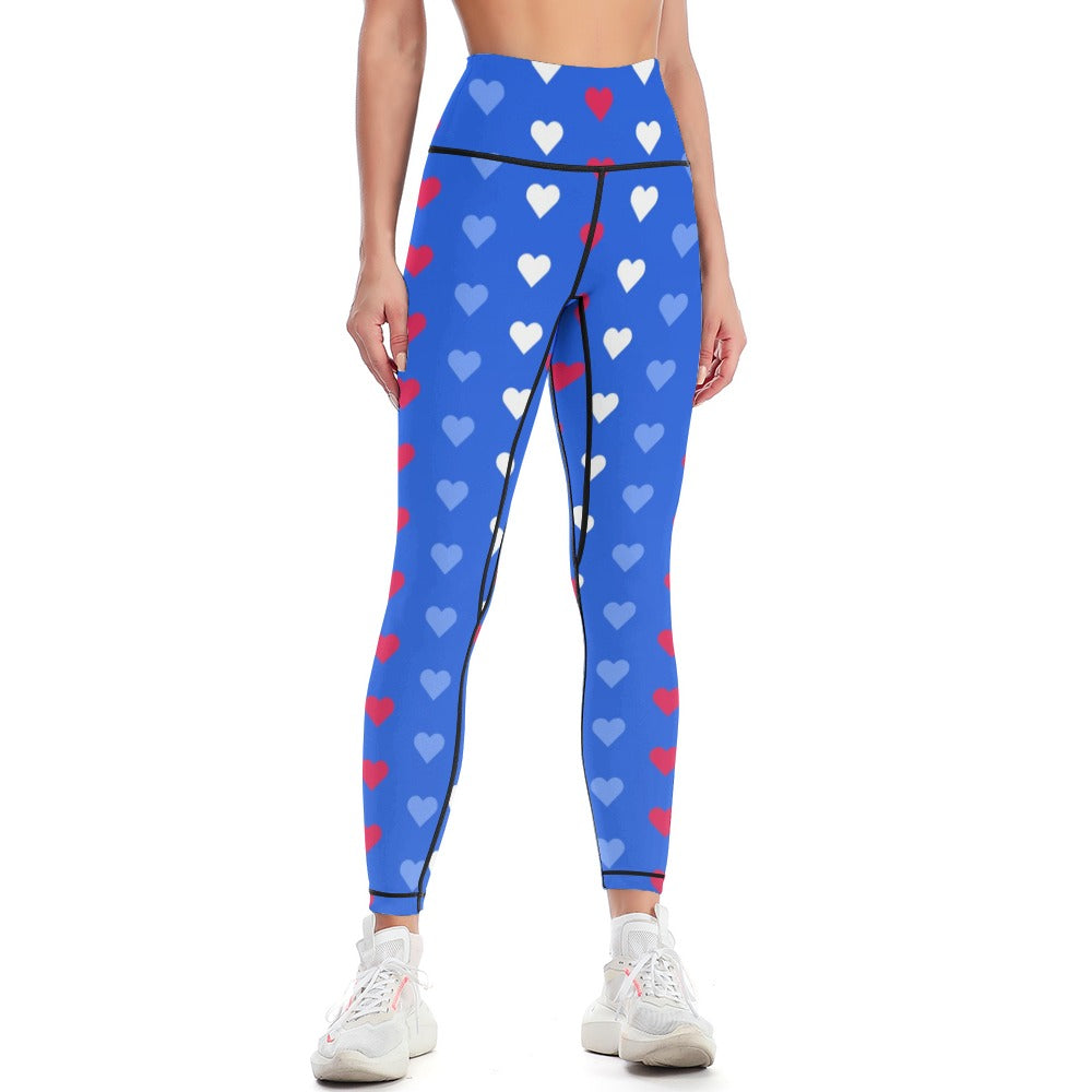Heart Lines Women's Comfort Sports Yoga Pants
