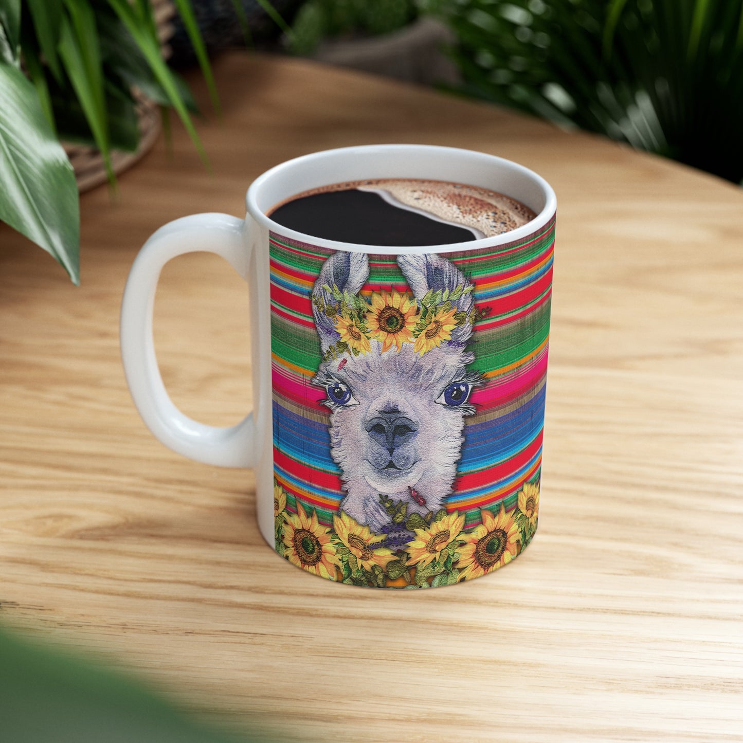 Western Llama Ceramic Mug 11oz