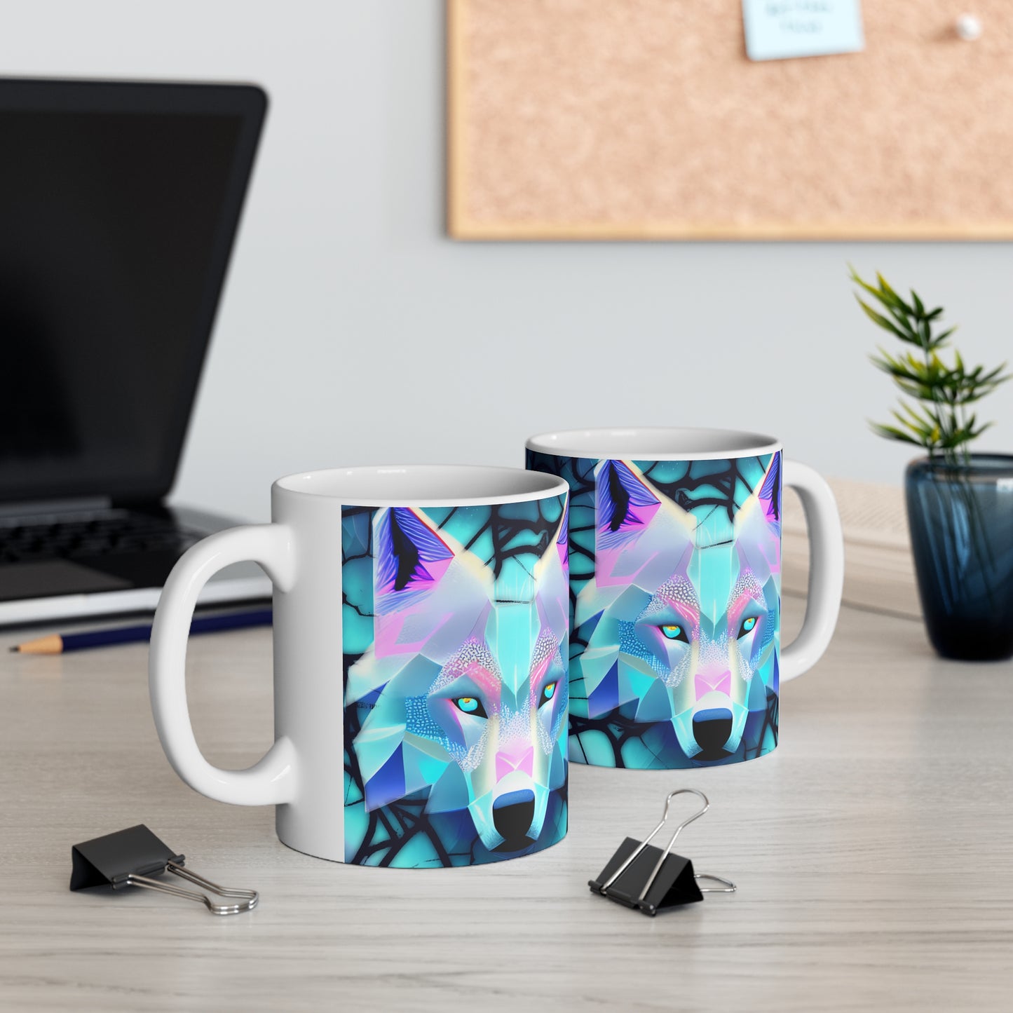 Wolf Ceramic Mug 11oz