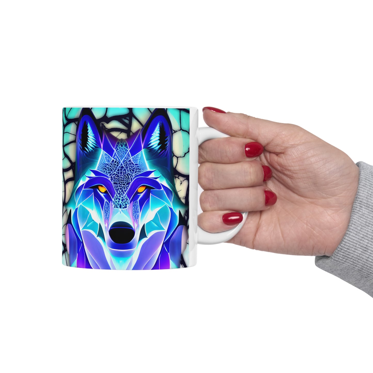 Wolf Ceramic Mug 11oz