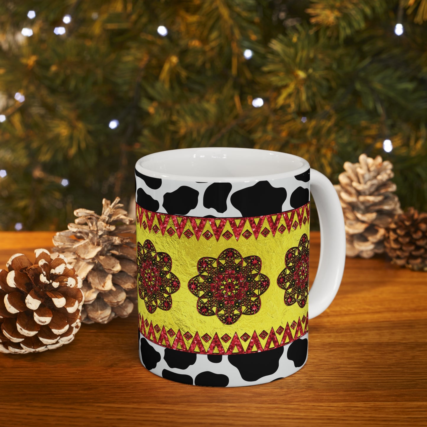 Western Animal Print Ceramic Mug 11oz