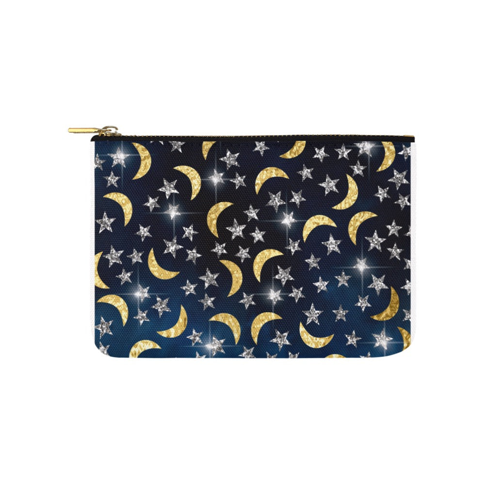 Moon and Stars Small Carry-All Pouch