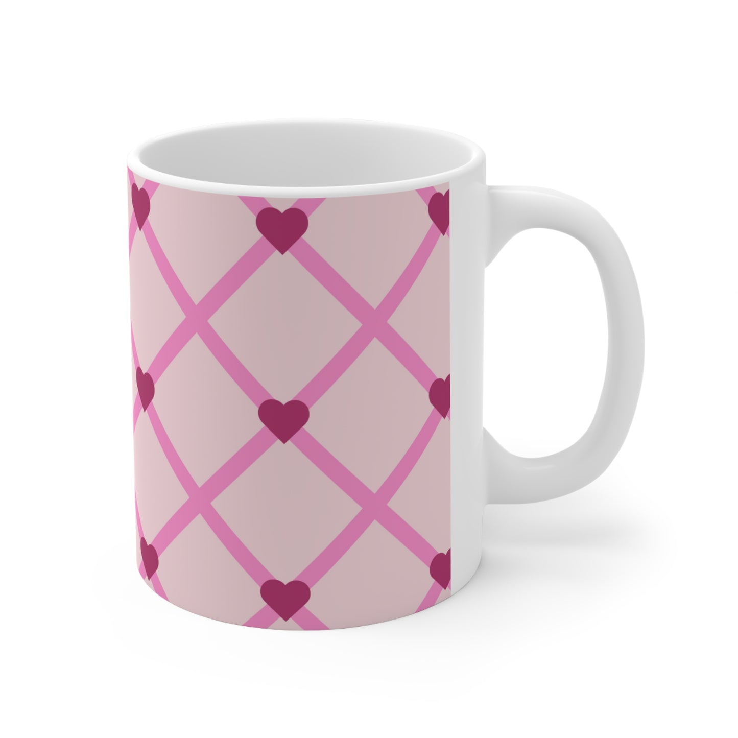 Hearts Ceramic Mug 11oz