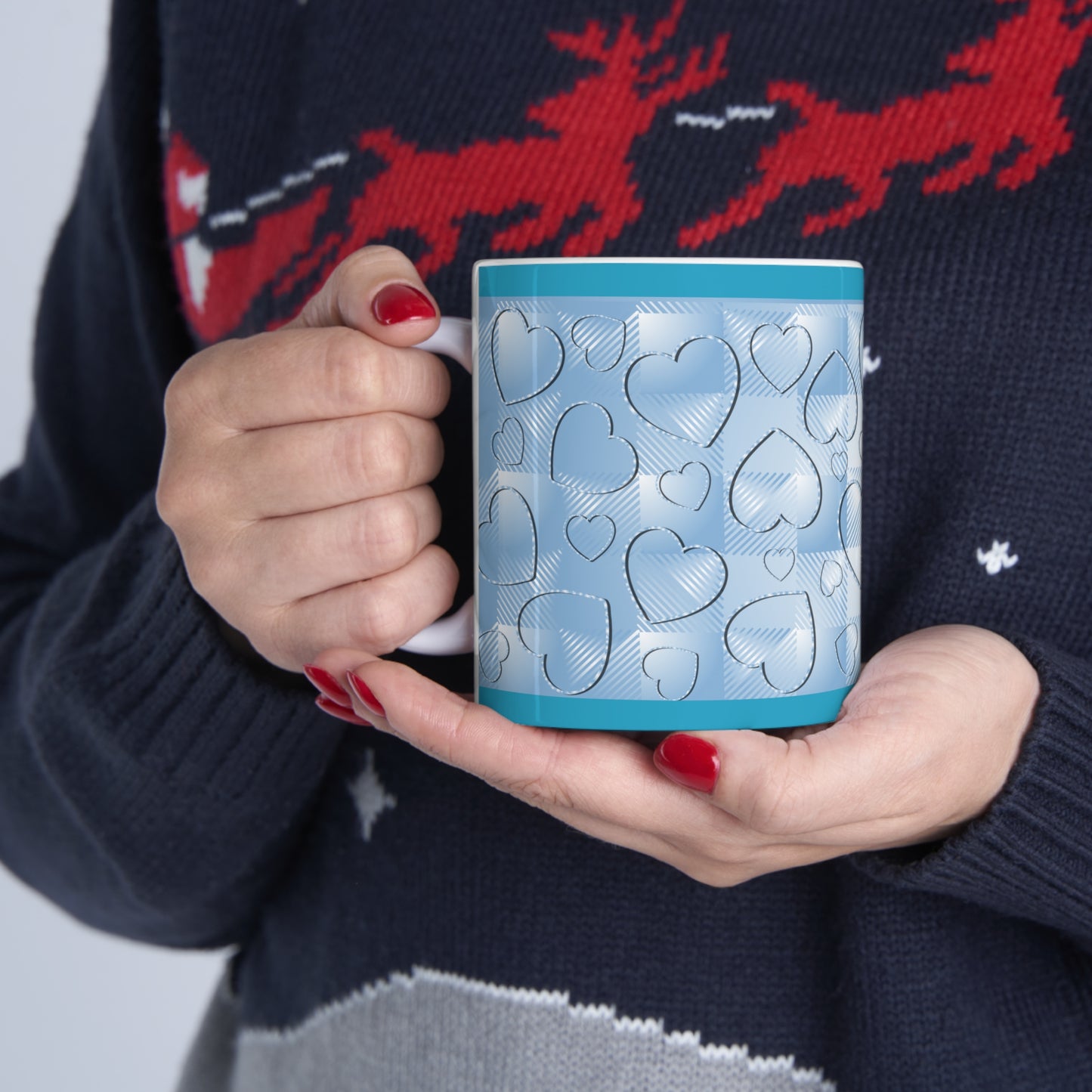 Blue Buffalo Hearts Ceramic Mug 11oz