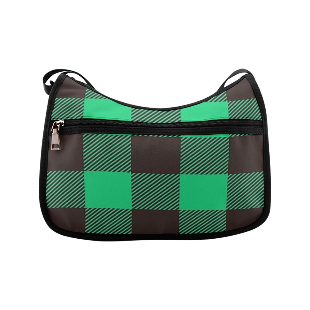 Green Plaid Shoulder Bag