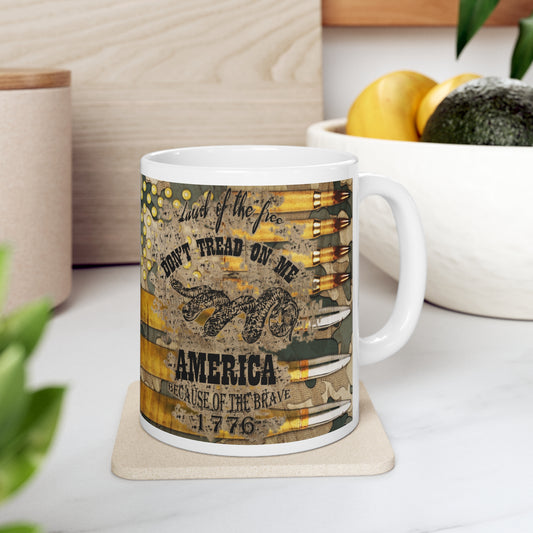 Don't Tread on Me Ceramic Mug 11oz