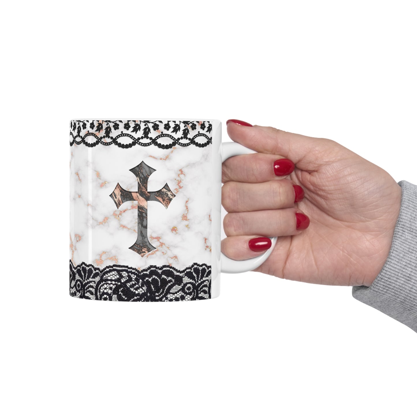 Cross Ceramic Mug 11oz
