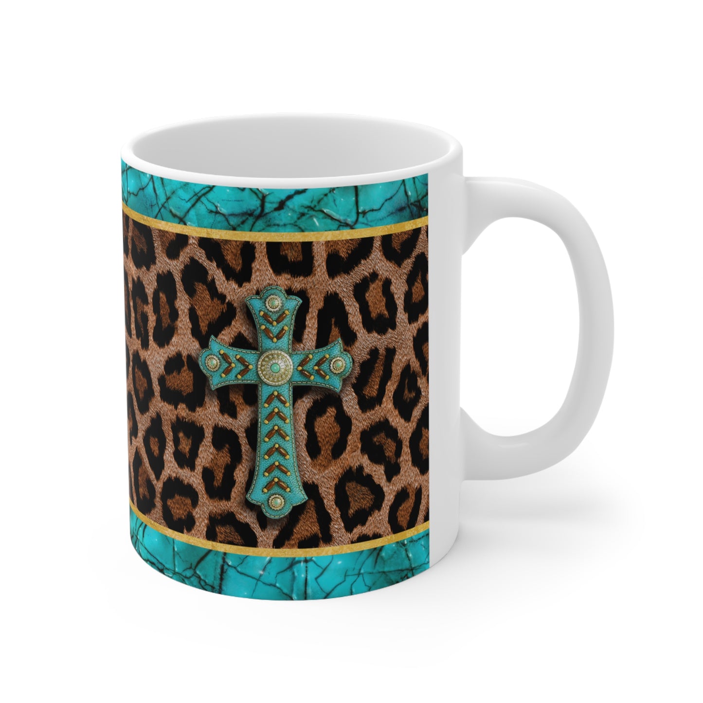 Western Cross Ceramic Mug 11oz