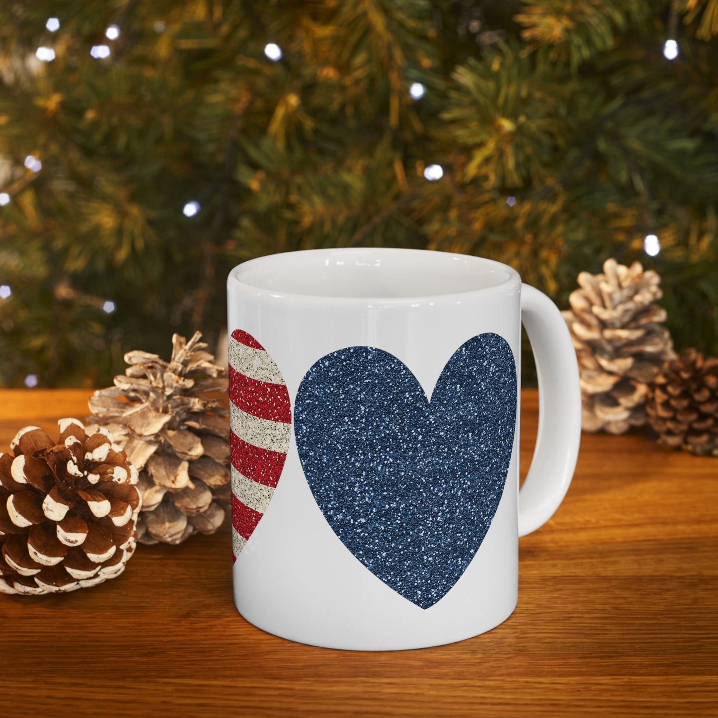 American Hearts Ceramic Mug 11oz