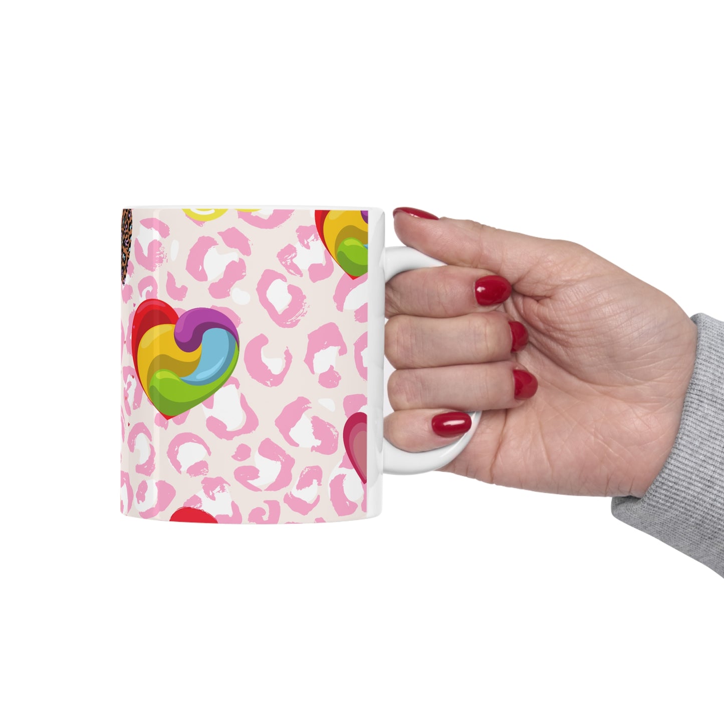Hearts Ceramic Mug 11oz