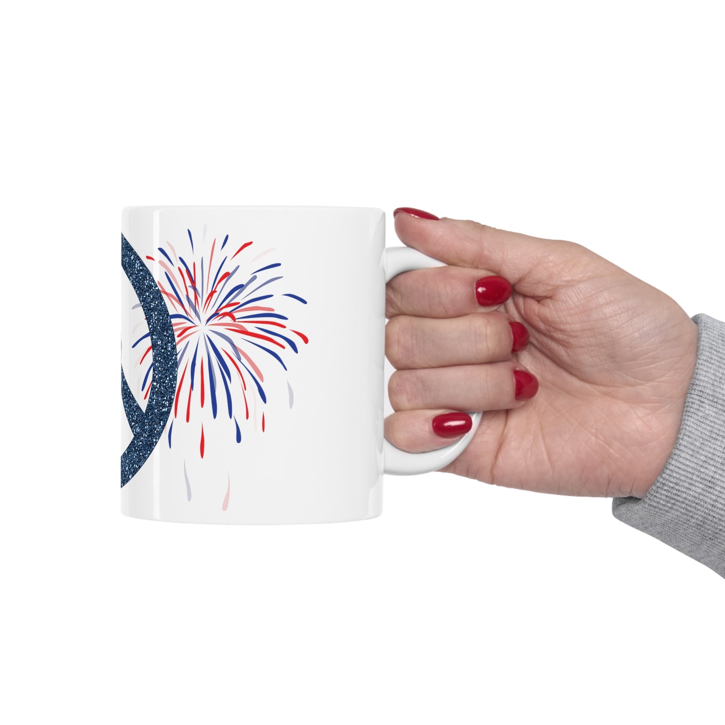 Patriotic Peace Ceramic Mug 11oz