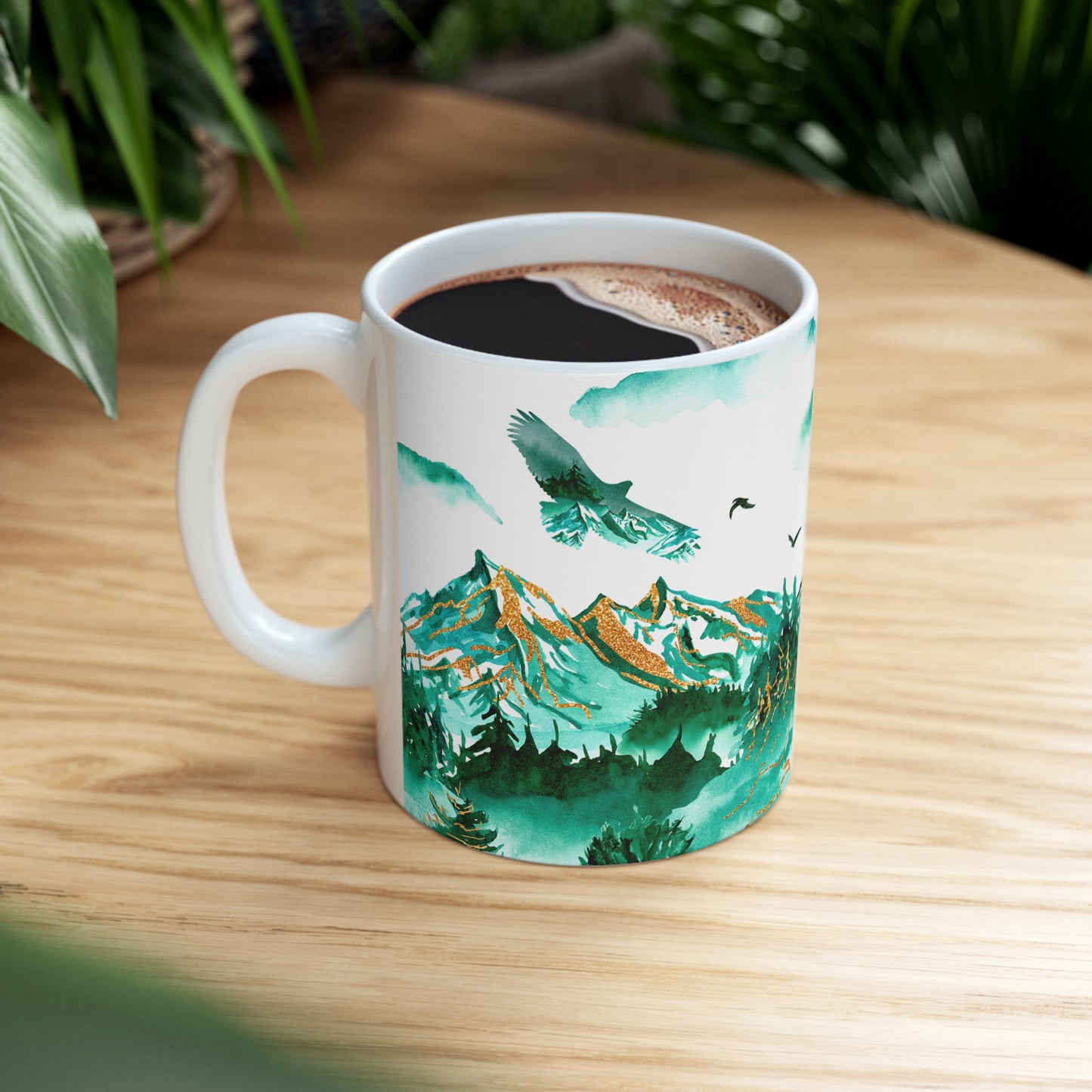 Mountain Scene Ceramic Mug 11oz