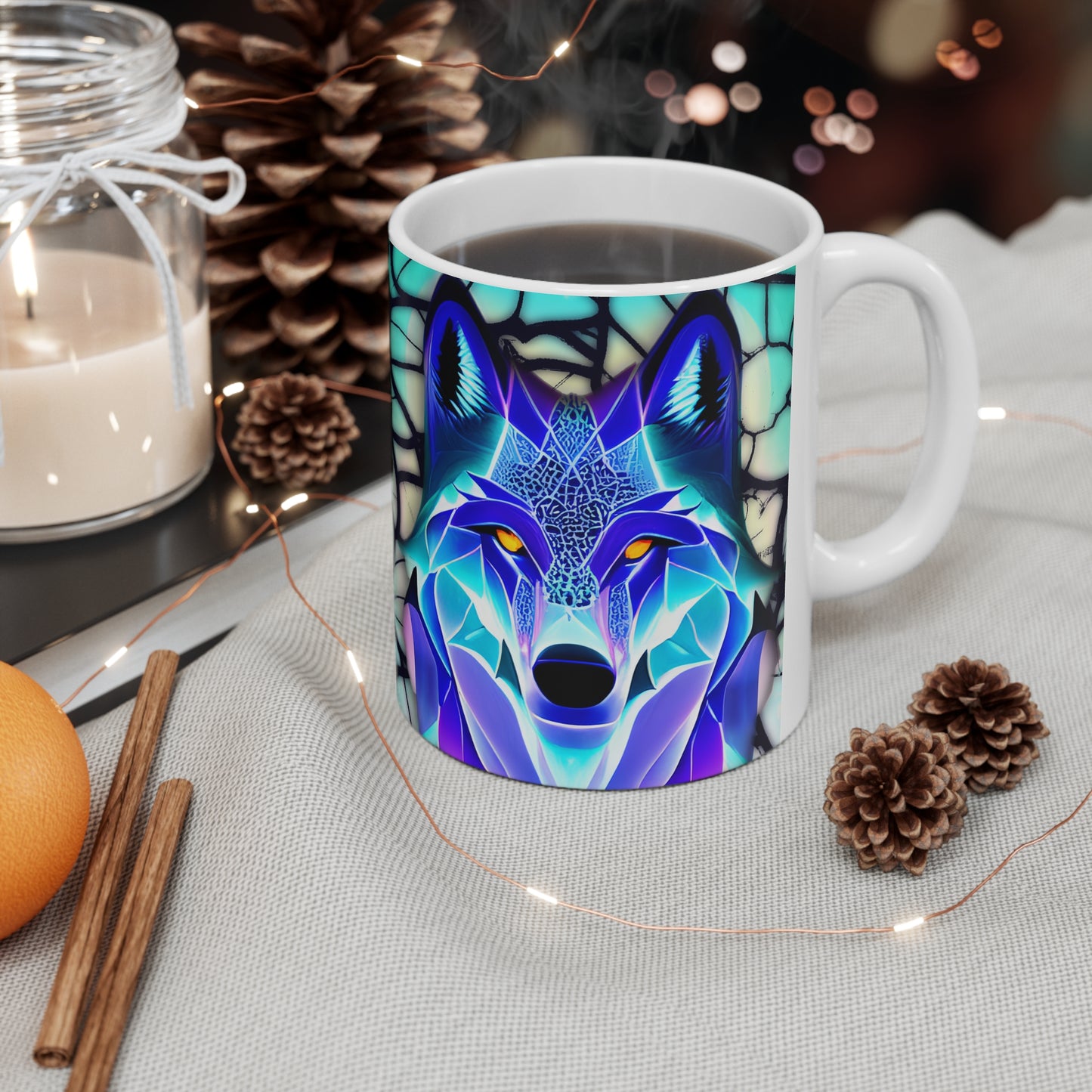 Wolf Ceramic Mug 11oz