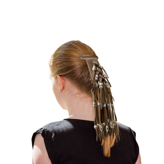 Women Brown Motorcycle Ponytail Holder