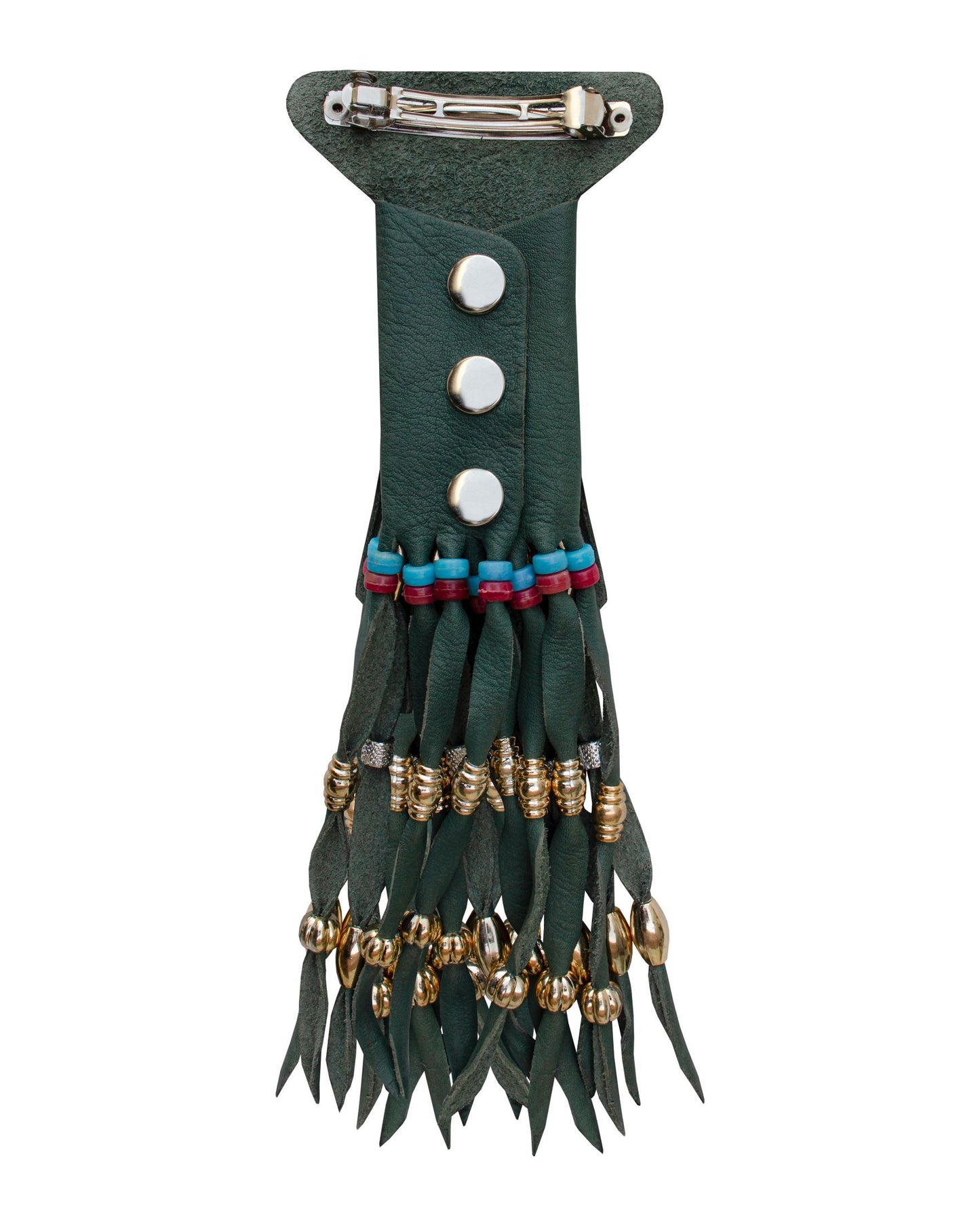 Women's Turf Green Motorcycle Ponytail Holder