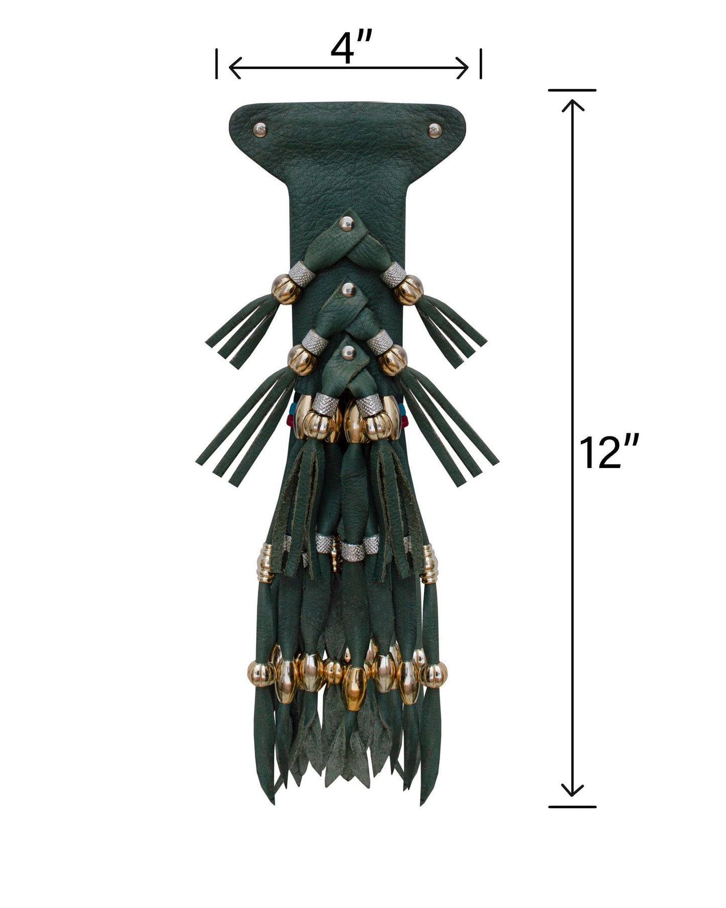 Women's Turf Green Motorcycle Ponytail Holder