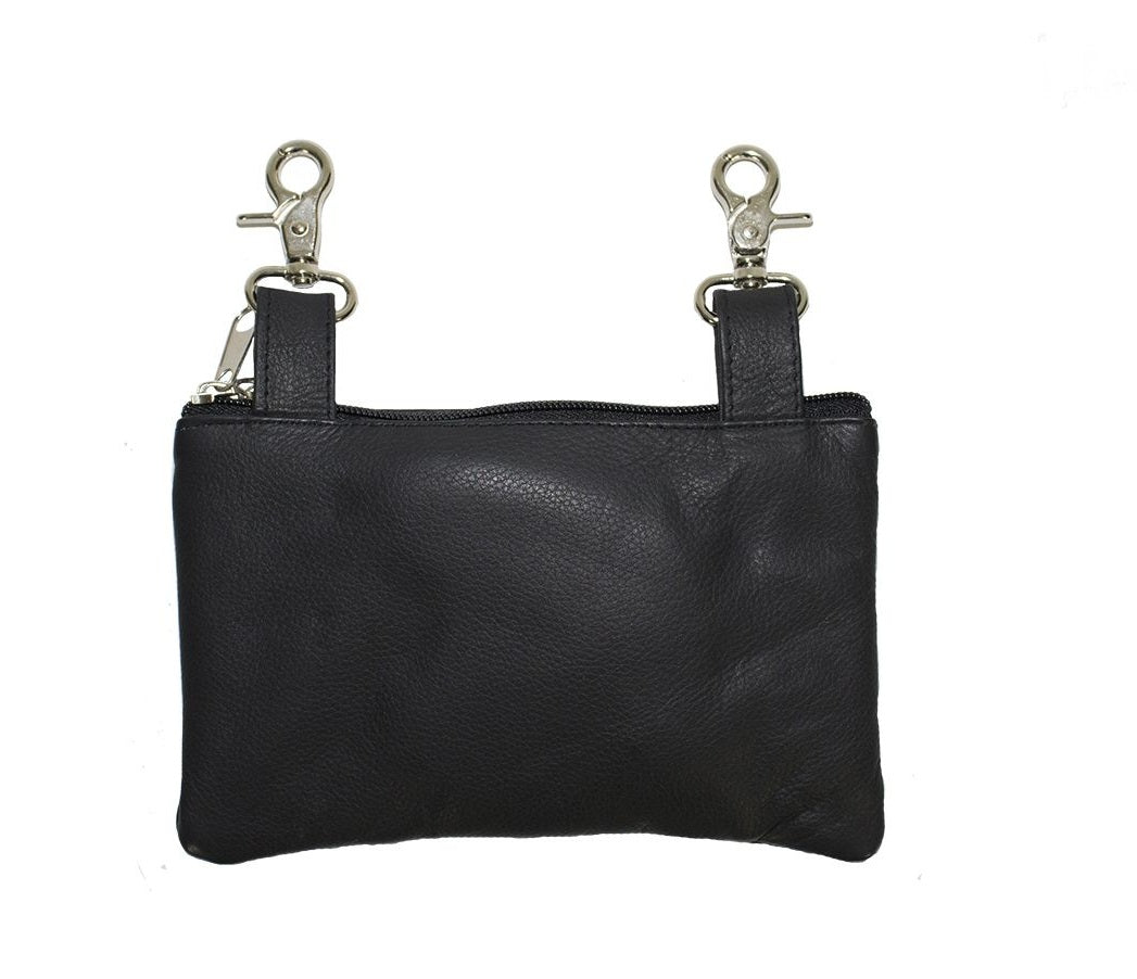 Purple Rose All Naked Cowhide Leather Belt Bag