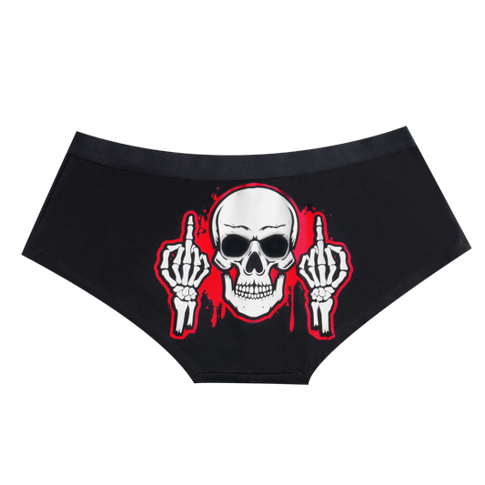 Skeleton Brief Biker Panty