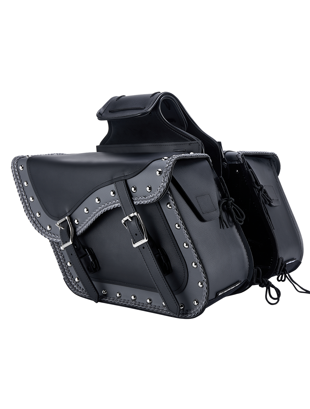 Dream Apparel PVC Motorcycle Saddlebag With Studs