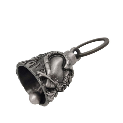 Heart with Rose Motorcycle Bell