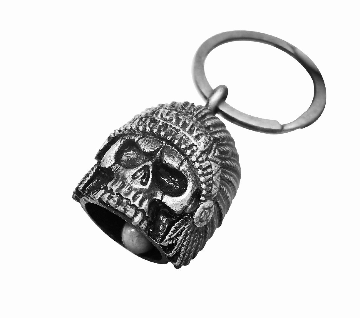 Native Indian Skull Motorcycle Bell